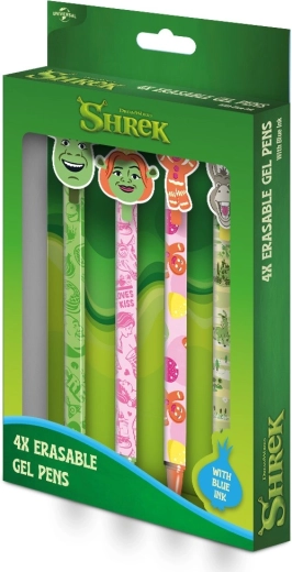 Shrek set of erasable gel pens, 4 pcs
