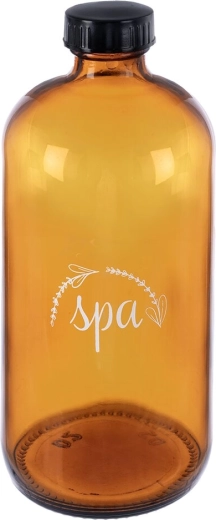 Spa boca od smeđeg (amber) stakla 500 ml s navojnim zatvaračem