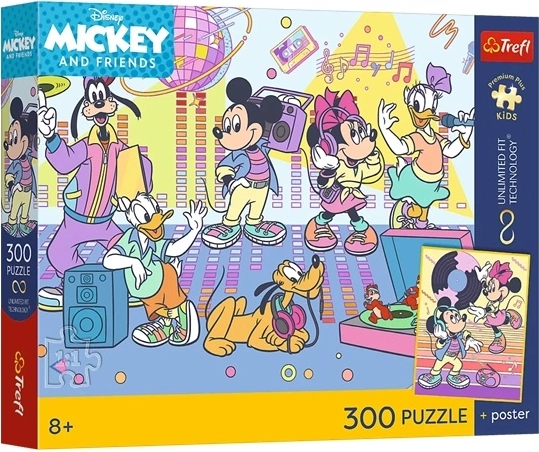 Trefl Disney Mickey i prijatelji – slagalica od 300 dijelova s posterom