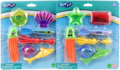 Diving toy set for water play