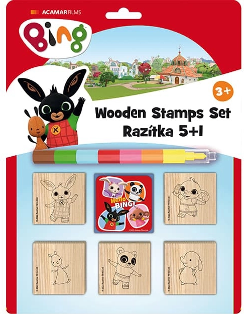 Pečati set s voštanom bojicom BING 5+1