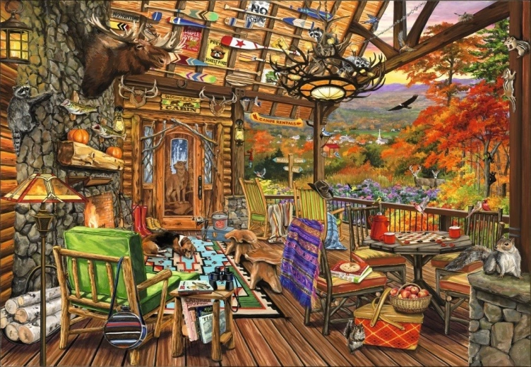 Puzzle Adirondack veranda 1000 dijelova