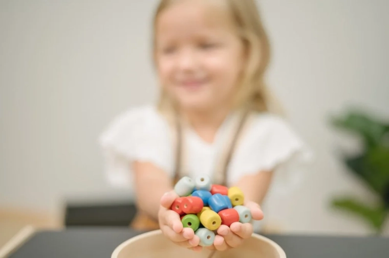 Colorful beads for sorting, sequencing, and making patterns