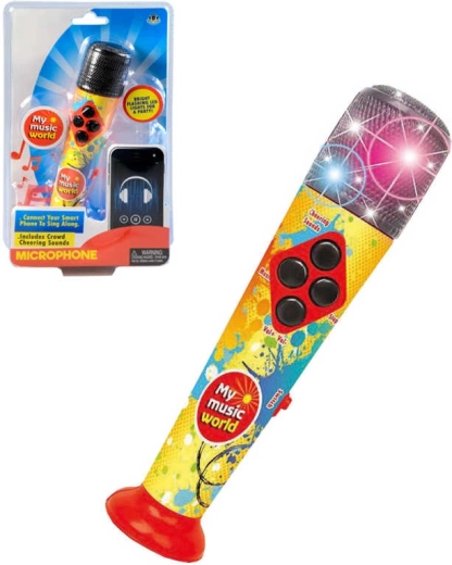 Dječji mikrofon s melodijama, LED svjetlom i zvukom 20 cm - 1 komad
