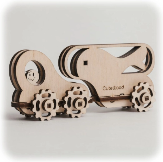 CuteWood drvena 3D slagalica Riblja kola