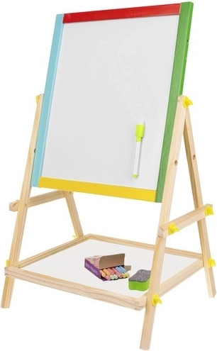 Two surfaces in one: chalk and marker