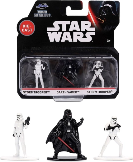 Star Wars Nano Metalfigs set od 3 metalnih figurica Darth Vader i Stormtrooperi - 3 kom.