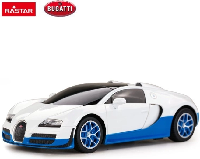 Bugatti Veyron Grand Sport daljinski upravljani auto Rastar 1:24 bijeli - 1 komad