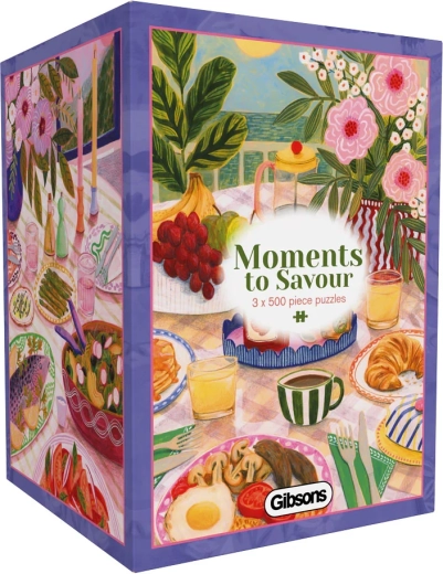 GIBSONS puzzle Trenuci za uživanje 3×500 dijelova