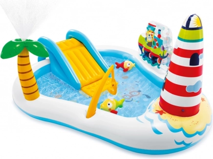 Nafukavajuće vodeno igraće središte Fishing Fun sa sklizavkom