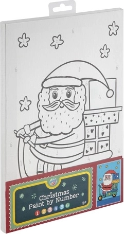 CCG XMAS slikanje po brojevima na platnu – Djed Božićnjak (30 × 19 cm)