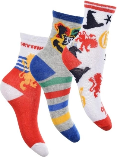 Set od 3 para čarapa Harry Potter Gryffindor