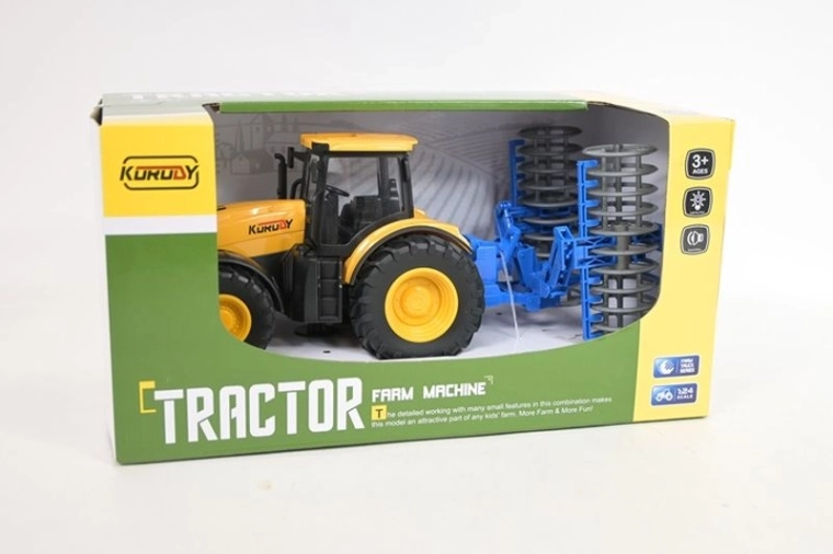 Traktor s priključnim plugom sa svjetlom i zvukom