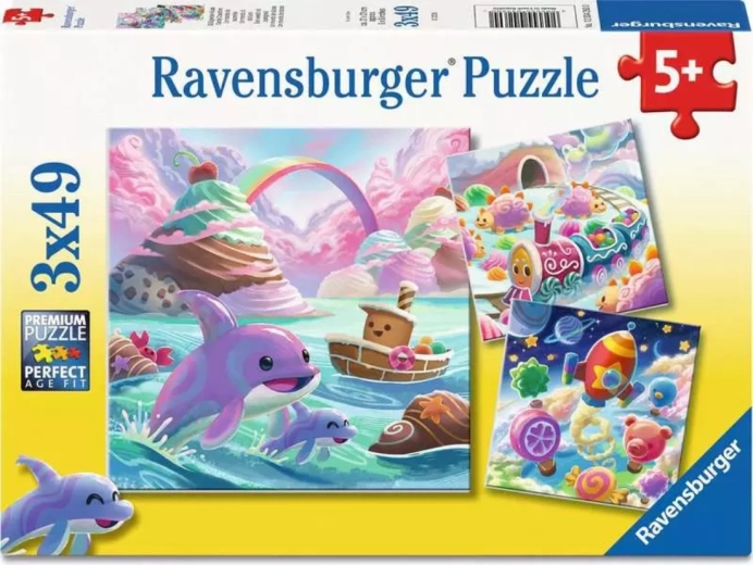 Ravensburger puzzle Sweet Kingdom 3x49 pieces