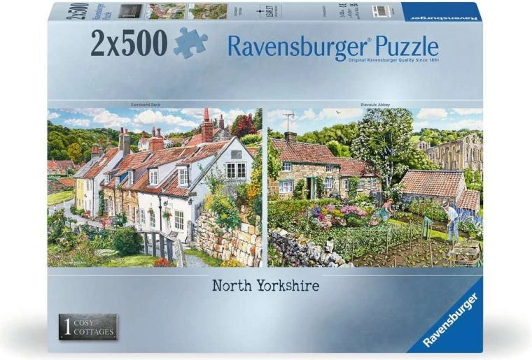 Ravensburger puzzle Cosy Cottages br. 1: Sjeverni Yorkshire 2×500 dijelova
