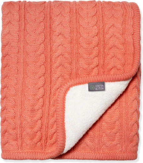 Vinter & bloom obostrana deka Cuddly Soft Coral za kolica i krevetić