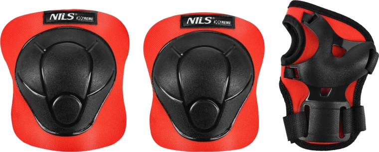Set štitnika za role i skateboard NILS Extreme H210 crveni – M
