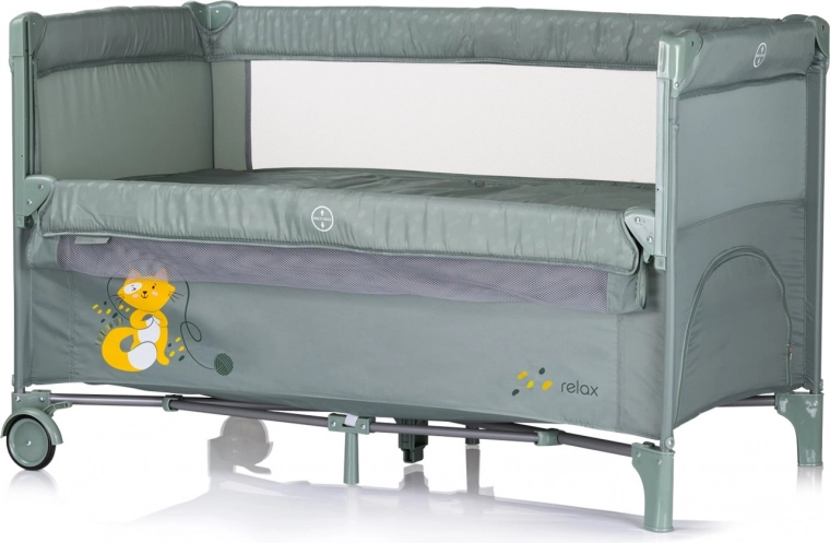 Putni dječji krevetić Relax Basil sa sklopnom bočnicom