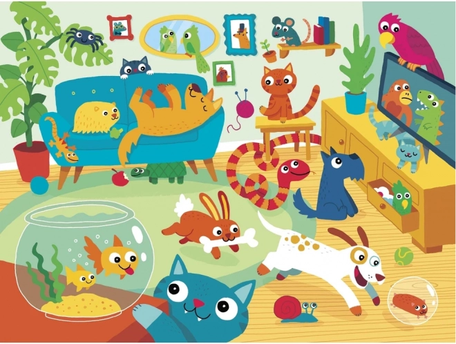 Puzzle Životinjska zabava 24 dijelova