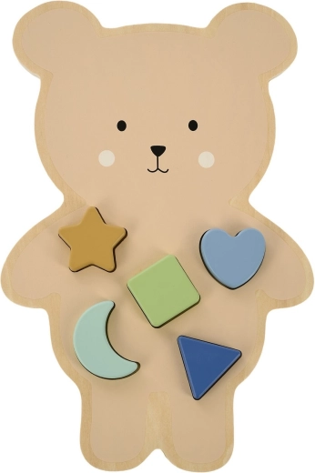 Jabadabado drvene umetne puzzle medvjedić