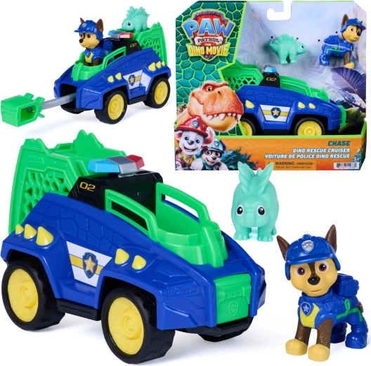 Spin Master Psi Patrol dinosauri – vozilo Dino Rescue Cruiser 15 cm s figuricama Chase i dinosaur