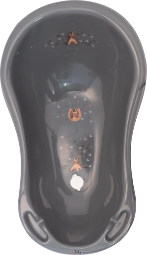 Maltex dječja kadica s čepom Minimal konjić 84 cm steel grey