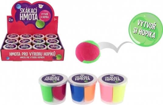 Skakajuća modelirajuća masa u čašici 7 × 6 cm, miks 3 boje