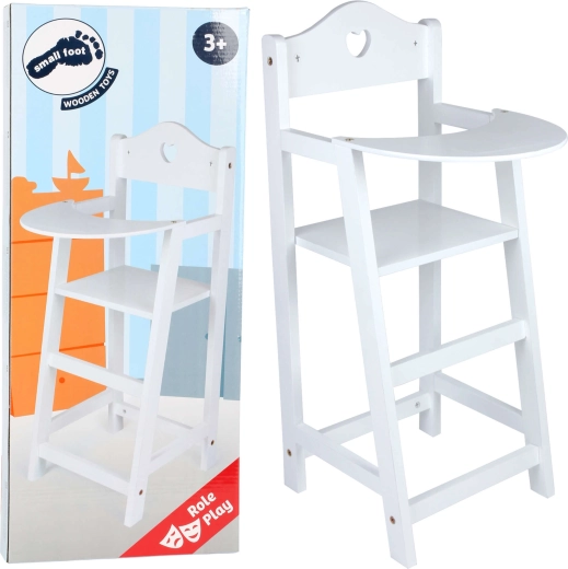 Small Foot Wooden High Chair for Dolls
