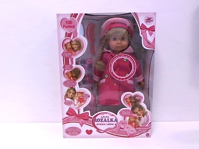 Bayer interactive doll Charlene with suitcase, 46 cm