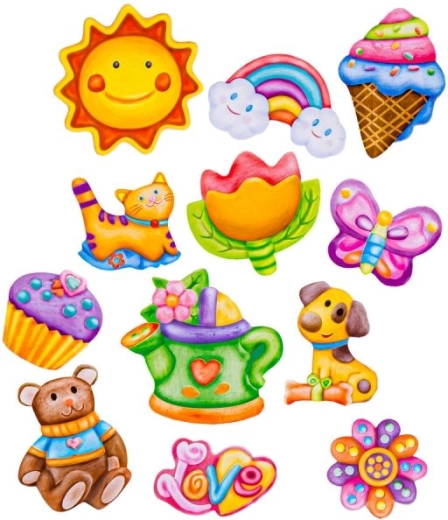 12 cute motifs for casting and painting