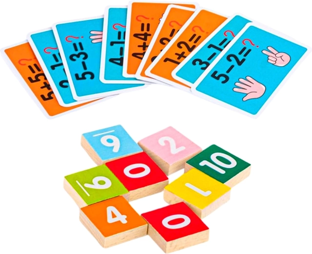 Obostrane kartice i drvene brojke