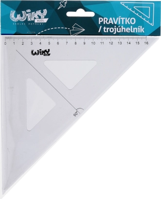 Prozirni crtalački trokut 15 cm