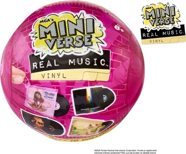 MGA's Miniverse Real Music mini vinyl records with turntable - 1 piece
