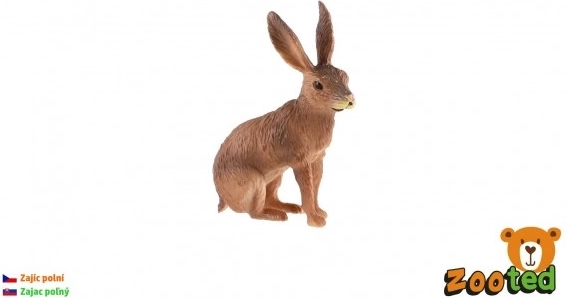 Plastična figurica poljskog zeca 6 cm