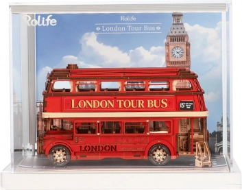 Vitrina s londonskim double-deckerom RoboTime