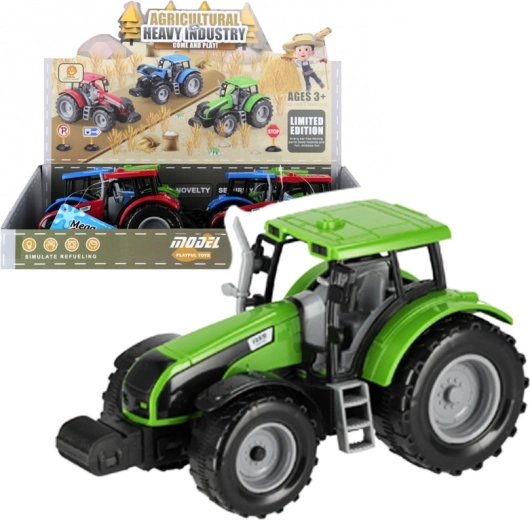 Tractor with pull-back wind-up drive - 1 piece