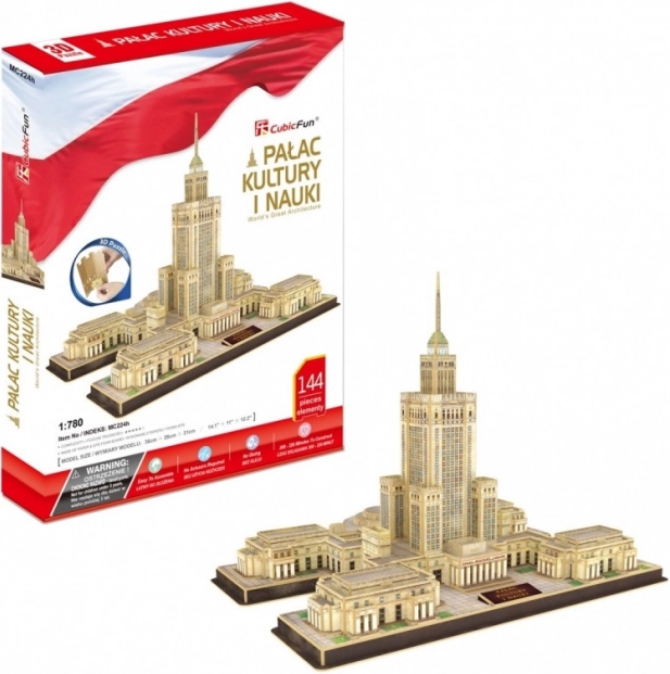 3D puzzle CUBICFUN Palača kulture i znanosti, 144 dijelova