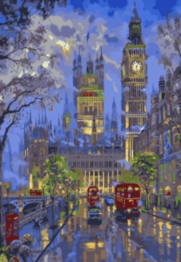 Norimpex diamond painting London at Night 30 × 40 cm