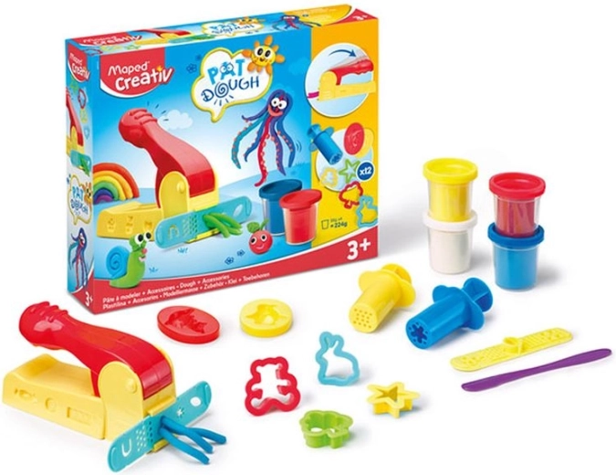 Maped Creativ masa za modeliranje 4 × 56 g sa setom dodataka