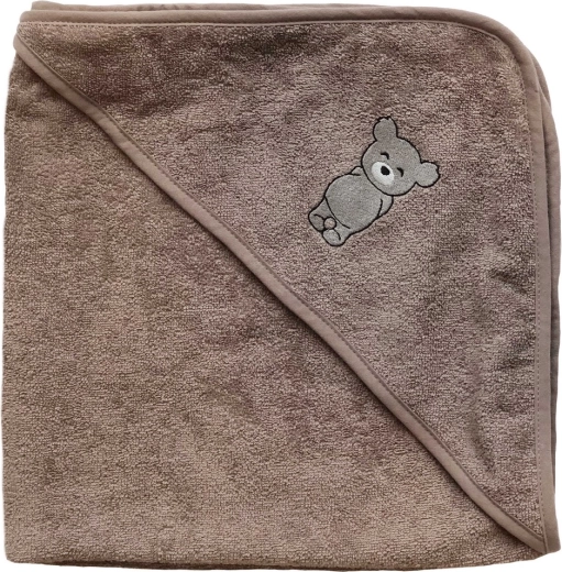 Petú Petú dojenački ručnik s kapuljačom Teddy