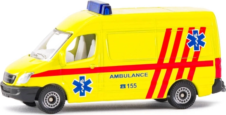 SIKU ambulantno vozilo kombi žuto (CZ verzija) - 1 komad