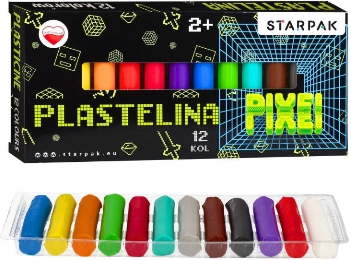 Plastelin Game Pixel – 12 boja
