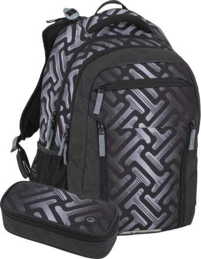 Bagmaster Porto školski set sivi