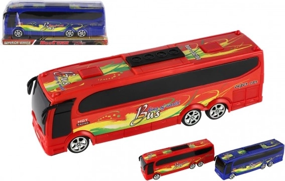 Plastični autobus na inerciju 25 cm u kutiji