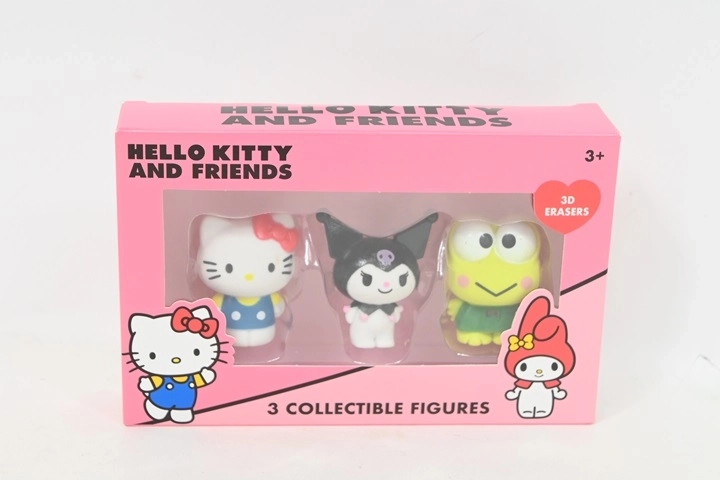 Hello Kitty and Friends 3D gumice za brisanje – set 3 kom