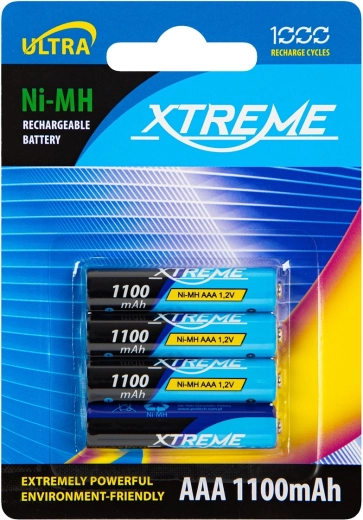 Punjive baterije AAA NiMH 1100 mAh XTREME - 4 kom