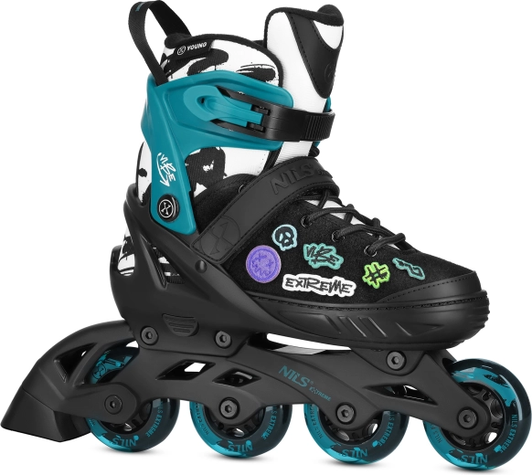 NILS Extreme Vibe Inline Skates (Turquoise) – M (37-40)
