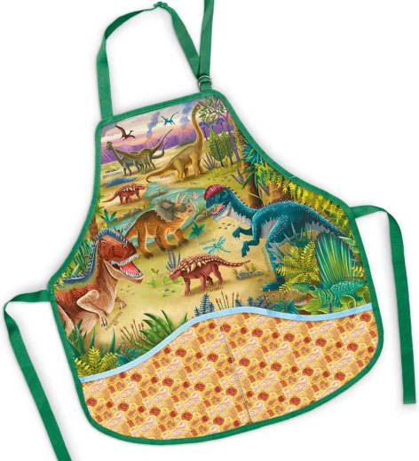 Dječja pregača za likovni odgoj dinosauri 50 × 55 cm - 1 komad