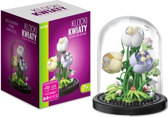 Tulip Building Set in a Decorative Dome (139 pieces)