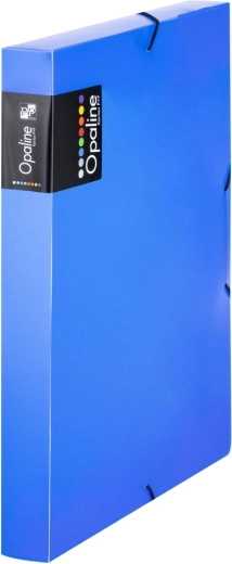Arhivska kutija A4 s gumicom, plava, polipropilen, 3 cm hrbat